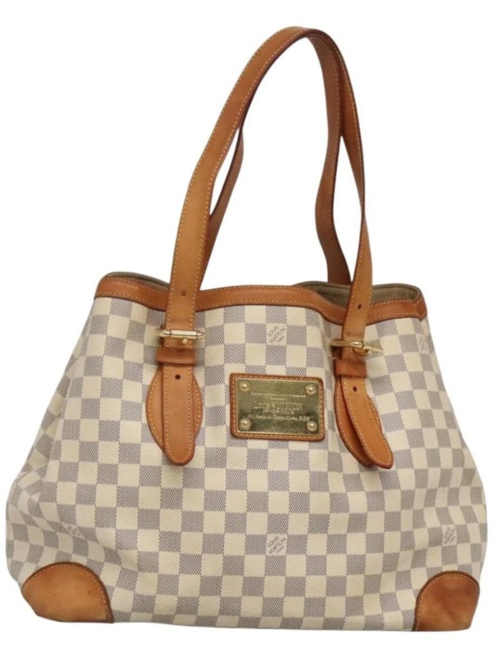 LOUIS VUITTON Damier Azur Hampstead MM Tote Bag N51206 LV Auth ep8433 - Picture 2 of 16